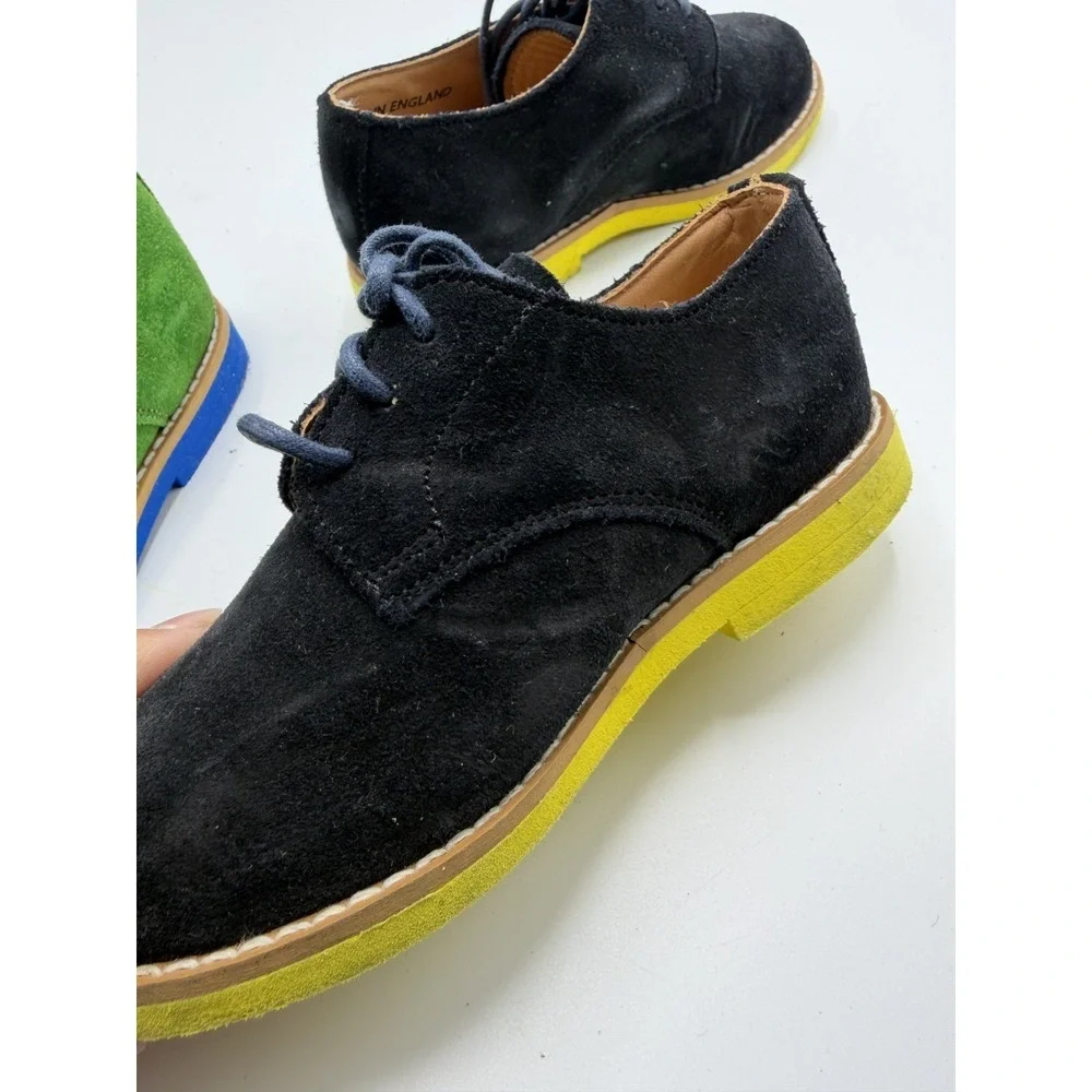 Lil‎ McNairy Caramel Lot 2 Suede Oxford Green Black Toddler Size 7